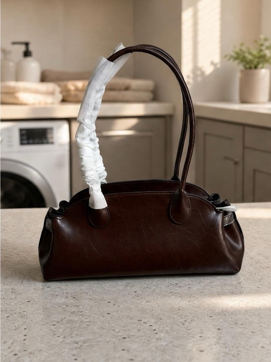Coach Handbags - Coach Dark Brown Leather Top-Handle Shoulder Bag